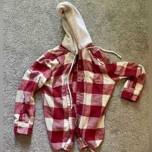 American Eagle Hooded Flannel